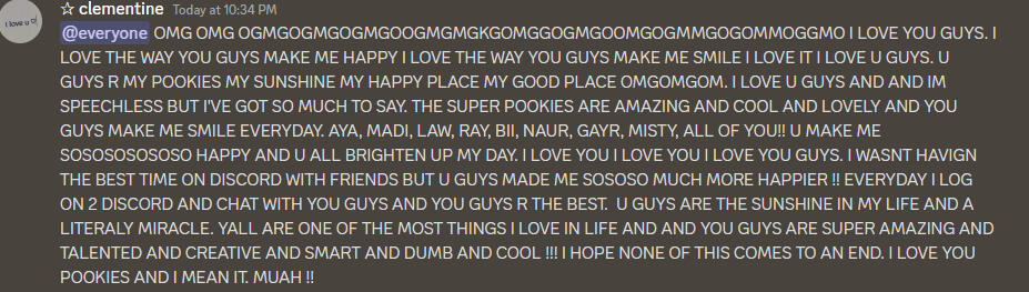 ilysfm pookies omg !!